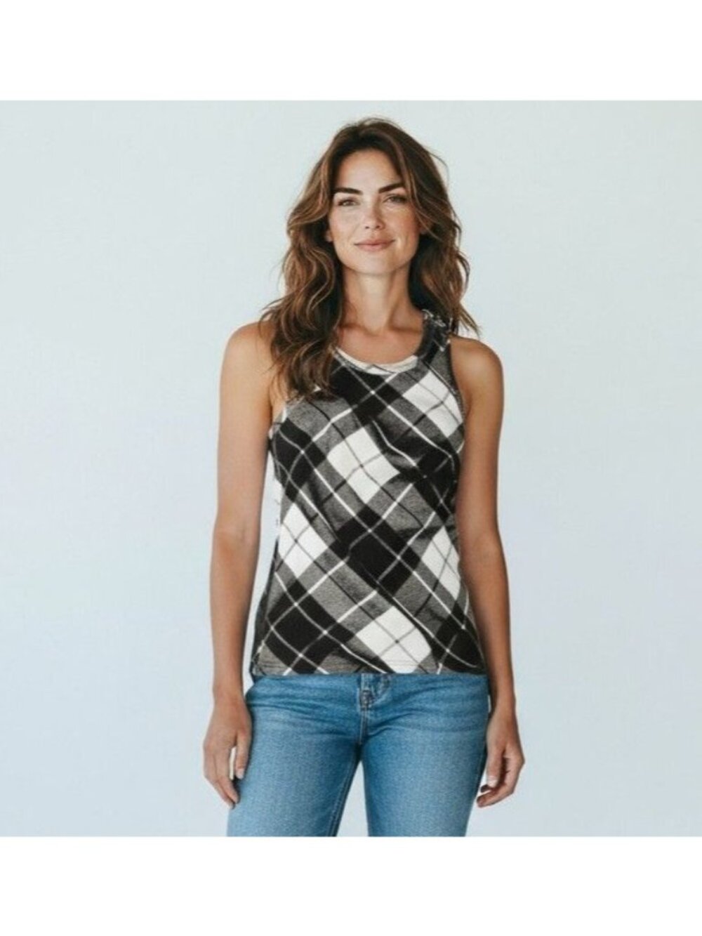 Jean Paul Gaultier Tartan Tank Top NWOT - Size S